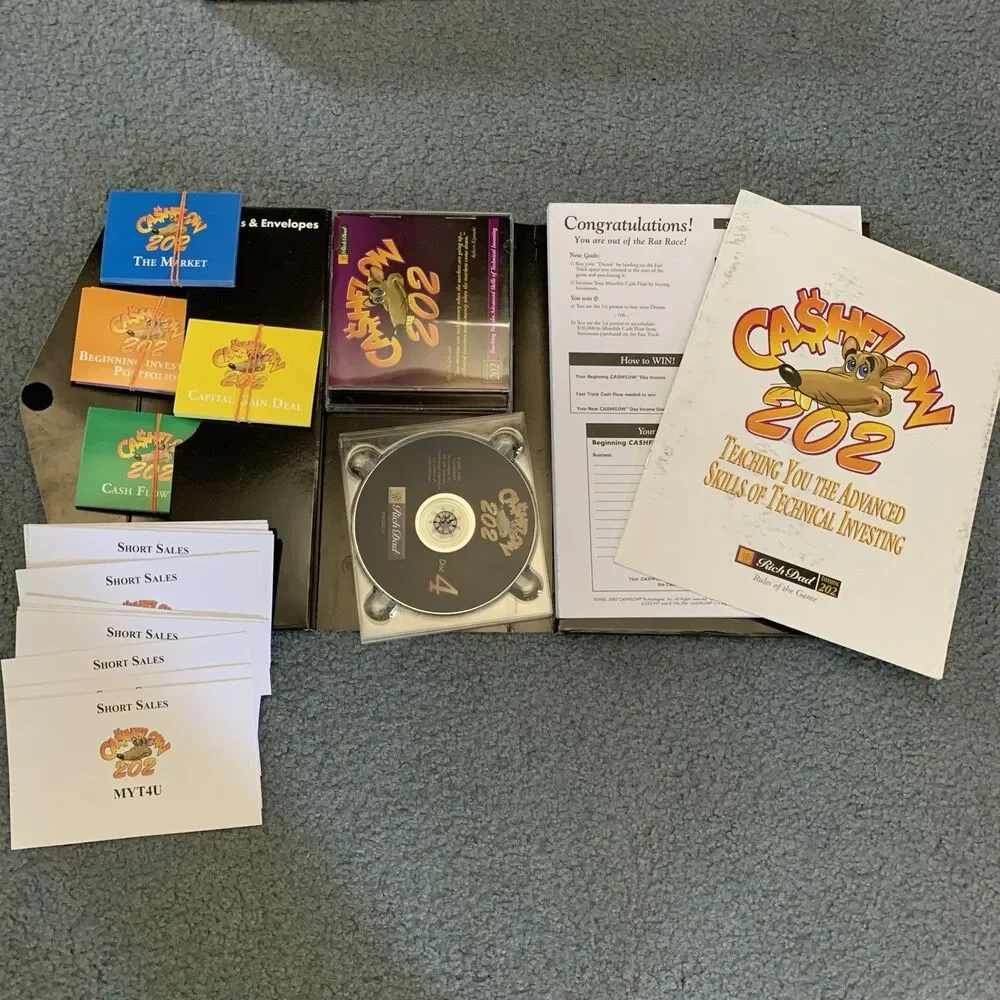 1 set Cashflow 101 and 202 Boardgame by Robert Kiyosaki - Rich Dad Investing